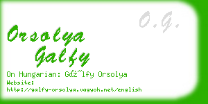 orsolya galfy business card